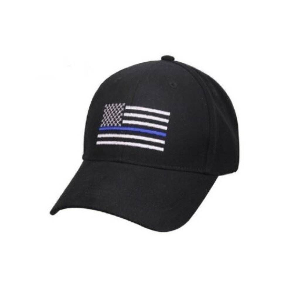 Thin Blue Line Police Memorial USA Hat Blue Lives
